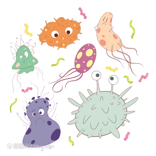 彩色的微生物细胞 微观世界里的绚烂生命